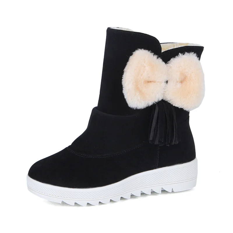 

New Arrival Women Outdoor Sport Breathable Running Shoes Height Increasing Waterproof Athletic Warm Plush Sneakers Winter Boots