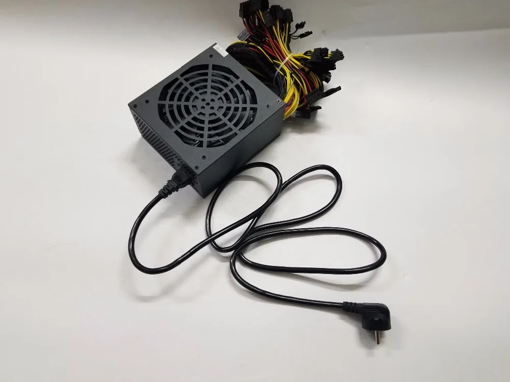 Блок питания YUNHUI ETH ZCASH MINER Gold POWER 1600 Вт (с кабелем) miner для R9 380 RX 470 RX480 6 GPU карт |