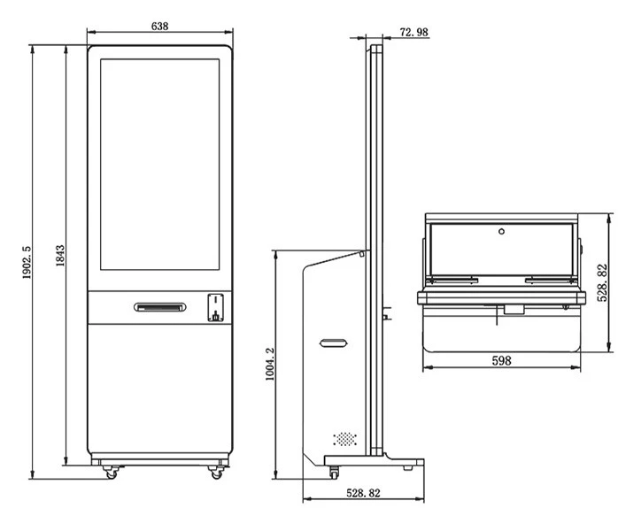 42 дюймовый киоск для мгновенной фотосъемки сделанный с DNP DX RX1 термальным