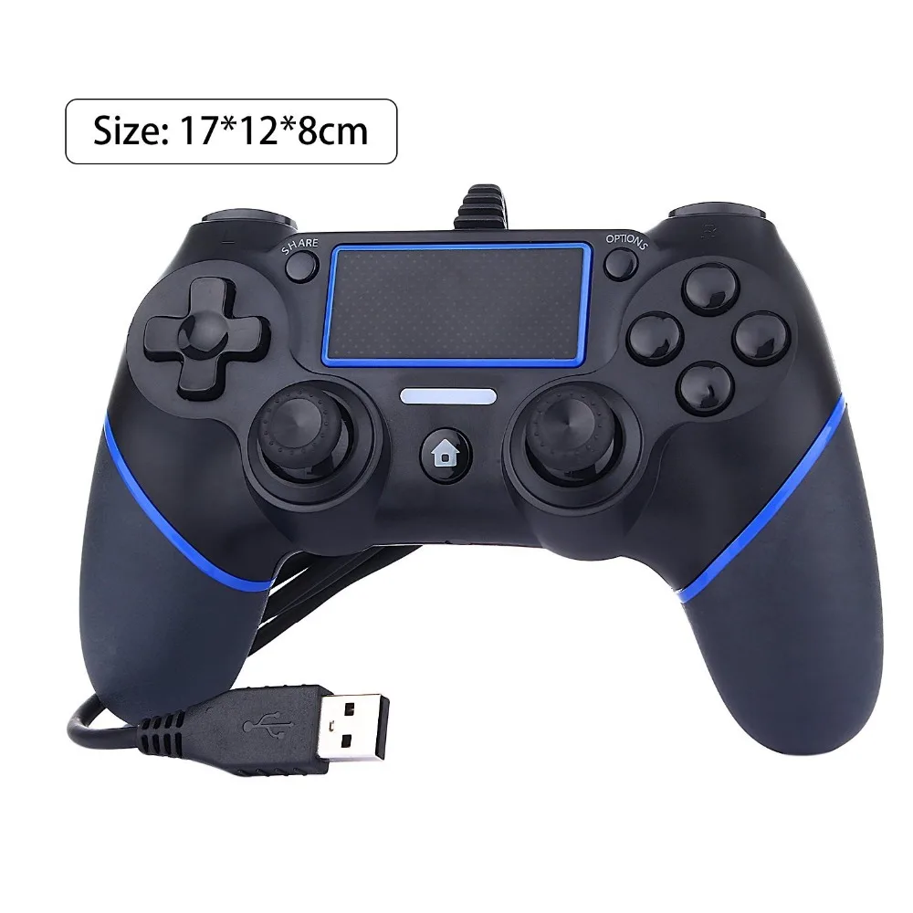 Улучшенный Эргономичный дизайн USB проводной геймпад для sony PS4 Pro Контроллер Dual Shock Вибрационный джойстик геймпады для sony консоли Playstation 4
