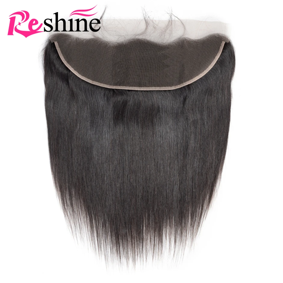 

Reshine Brazilian Straight Hair Bundles With Frontal Color 1B Human Hair Bundles With Frontal Remy Hair 3 Bundles With Closure