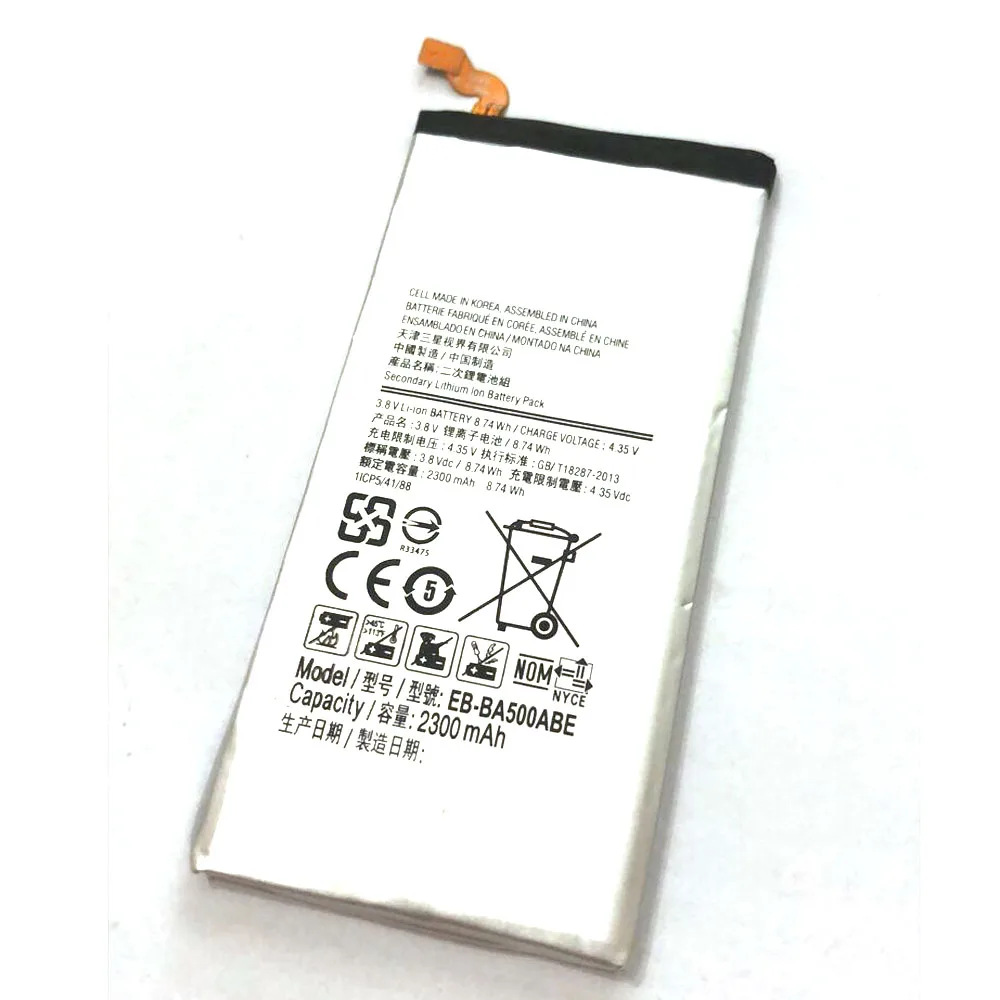 Батарея EB BA500ABE для samsung GALAXY A5 2015 Аутентичные телефон Батарея|Аккумуляторы