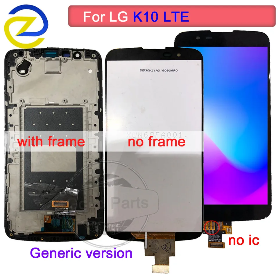 100% протестированный 5 3 &quotдисплей для LG K10 LCD сенсорный экран с рамкой TV дисплей K410