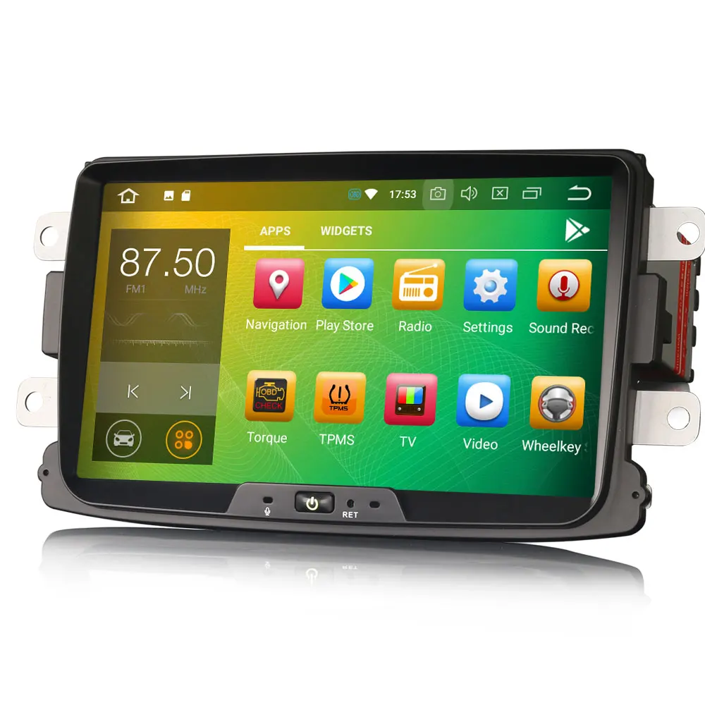 8 &quotAndroid 0 Oreo OS автомобильный мультимедийный навигации gps радио для Dacia Duster 2012 + и