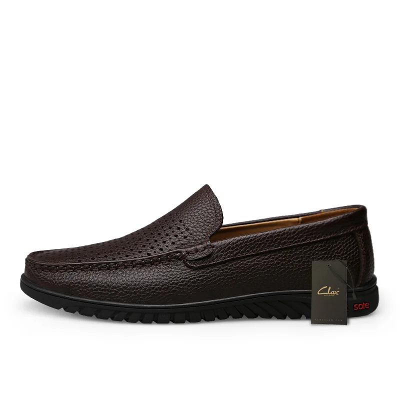Mans Shoes Slipons 2021 Summer Men's Boat Shoe Breathable Male Moccasins Genuine Leather Loafers Big Size | Обувь