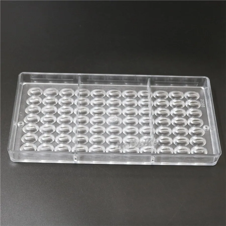 Форма для шоколада из поликарбоната в форме бобы 1 шт.|polycarbonate chocolate bar mold|polycarbonate