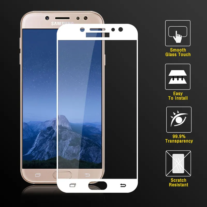 Защитное закаленное стекло для samsung Galaxy J7 Pro версия ЕС SM-J730F 7,0 Защитное стекло для экрана J72017