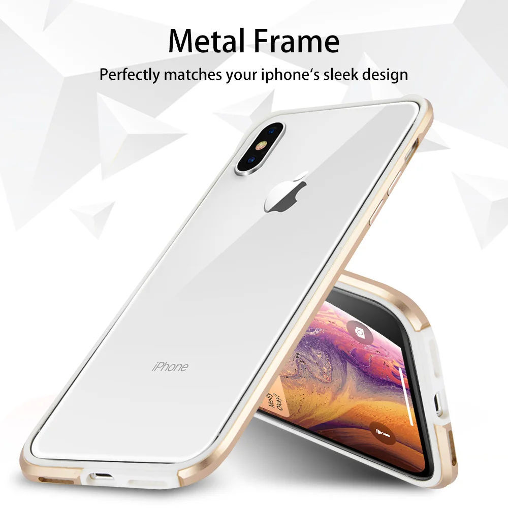 NYFundas чехол для iphone XS MAX XR Бампер Жесткий Тонкий тонкий металлический мягкий ТПУ 8 7