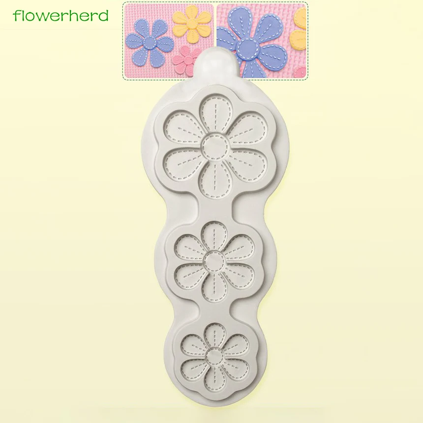 Сшитые цветы форма для выпечки тортов силиконовые формы инструменты украшения
