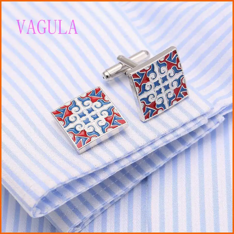 AAA Качество эмаль запонки серебряные латунные мужские французские манжеты бутон