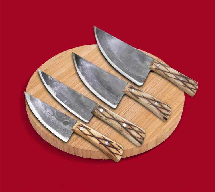 CZQ ручной работы, кованый заточенный стальной нож для мясника, инструмент для забоя, Eviscerate, скрепляющий нож для мяса, для уничтожения овец, свиных ножей