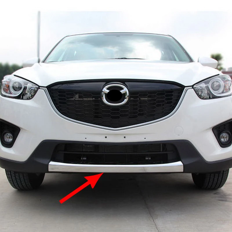 Автомобильные аксессуары подходят для Mazda CX-5 CX5 2012 2013 ABS Хром передний бампер Накладка для губ 1 шт