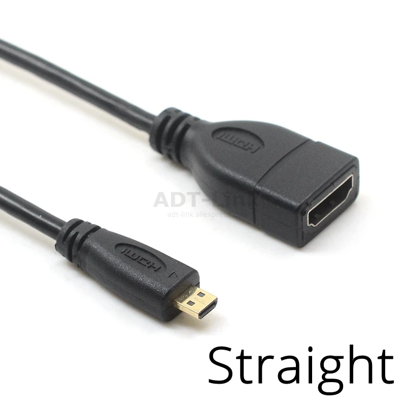 Микро совместимому с HDMI адаптер Папа мама кабель правой и левой под углом 90