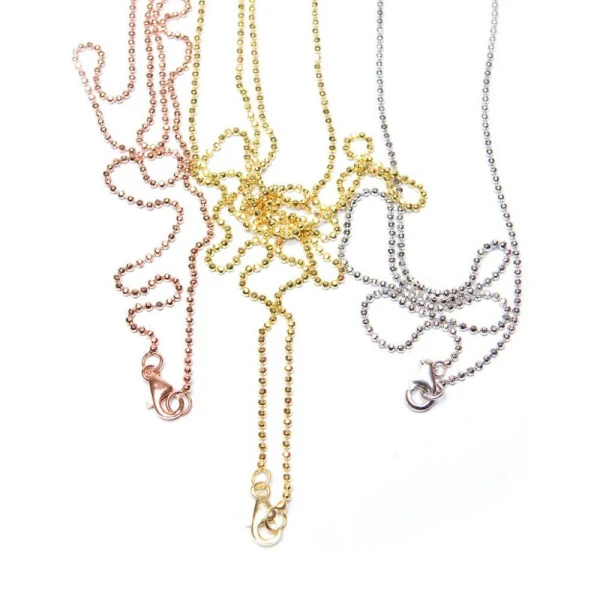 Дизайнерские ювелирные цепи Vinnie ожерелья из розового золота искусственная 80 см