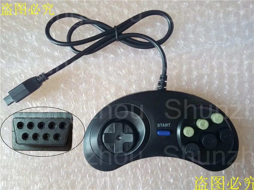 10 X Бесплатная доставка 6 кнопка проводной Pad геймпад для Mega Drive megadrive Sega MD Genesis |