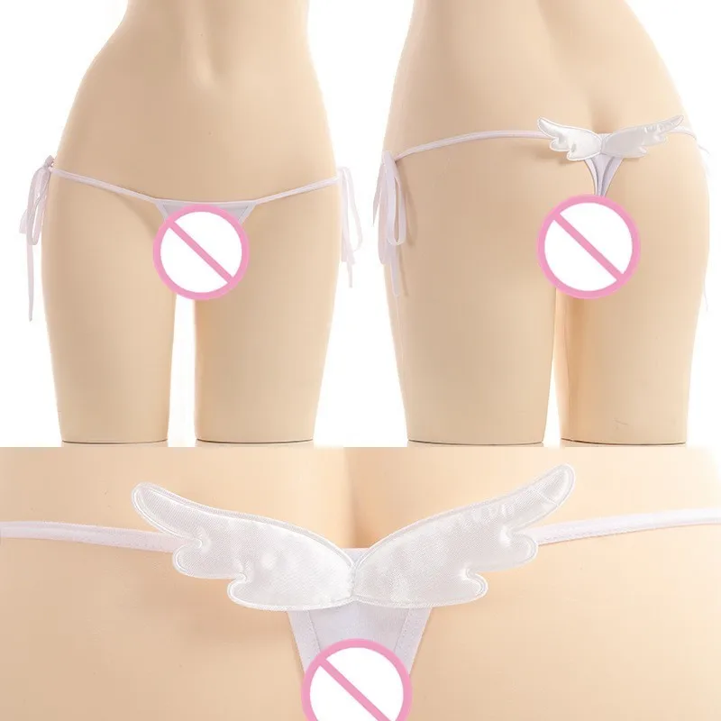 Женские хлопковые трусики стринги с заниженной талией Бесшовные черно белые