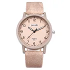 Лидер продаж, женские часы, модные кварцевые наручные часы с циферблатом и римскими цифрами, изысканные часы с кожаным ремешком, женские часы @ 50