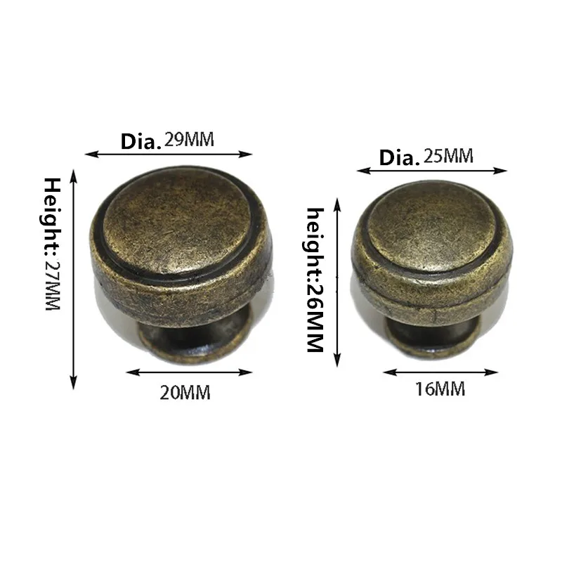 

Vintage Alloy Single Hole Handle and Knobs,Cabinet Handles Door Handle Cupboard Drawer Kitchen Pull Knob Furniture Hardware,5Pcs