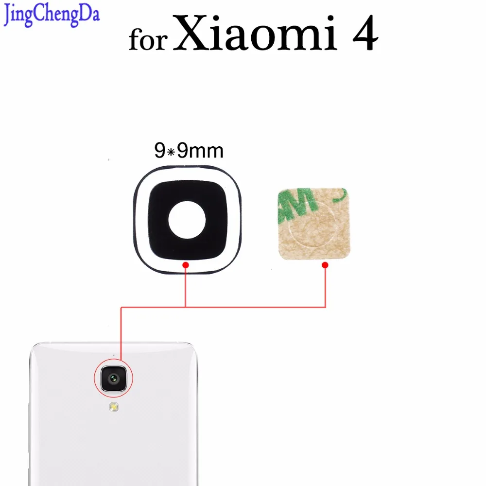 JCD 1 шт. стеклянный объектив для Xiaomi Mi4 Mi 4 задняя камера стеклянная крышка
