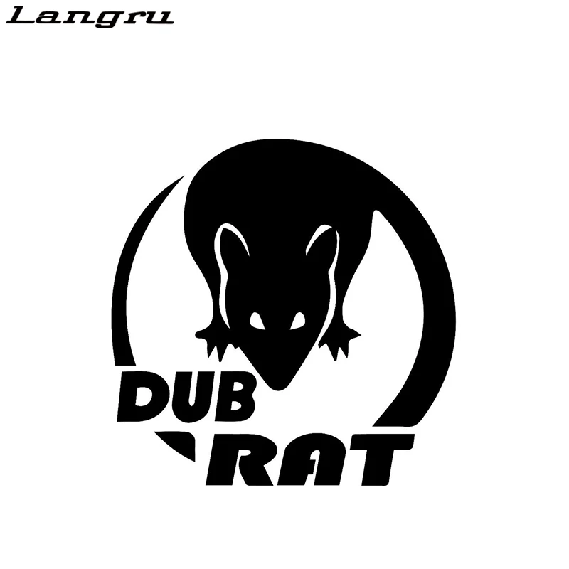 Langru Dub Rat модная виниловая наклейка с животными автомобильные наклейки