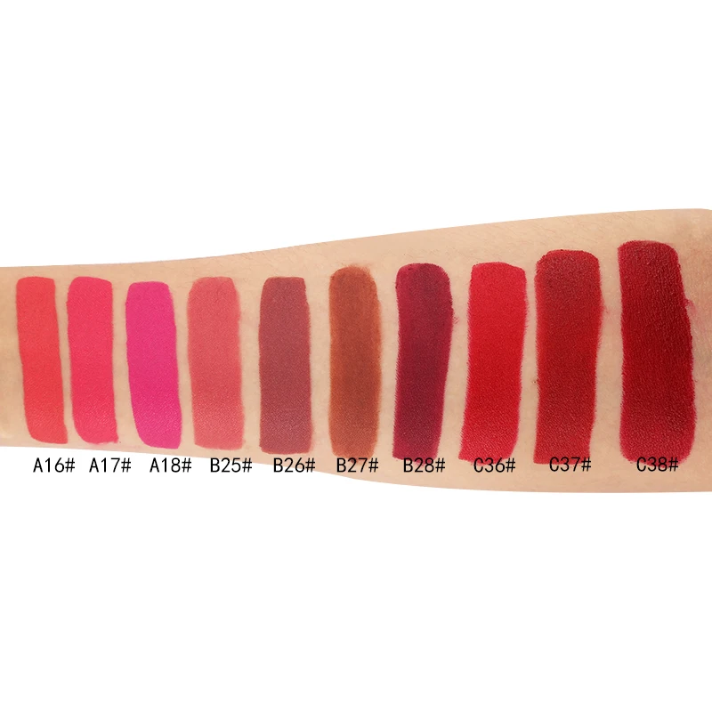 10 видов цветов кремовая матовая Мерцающая губная помада долговечная водостойкая