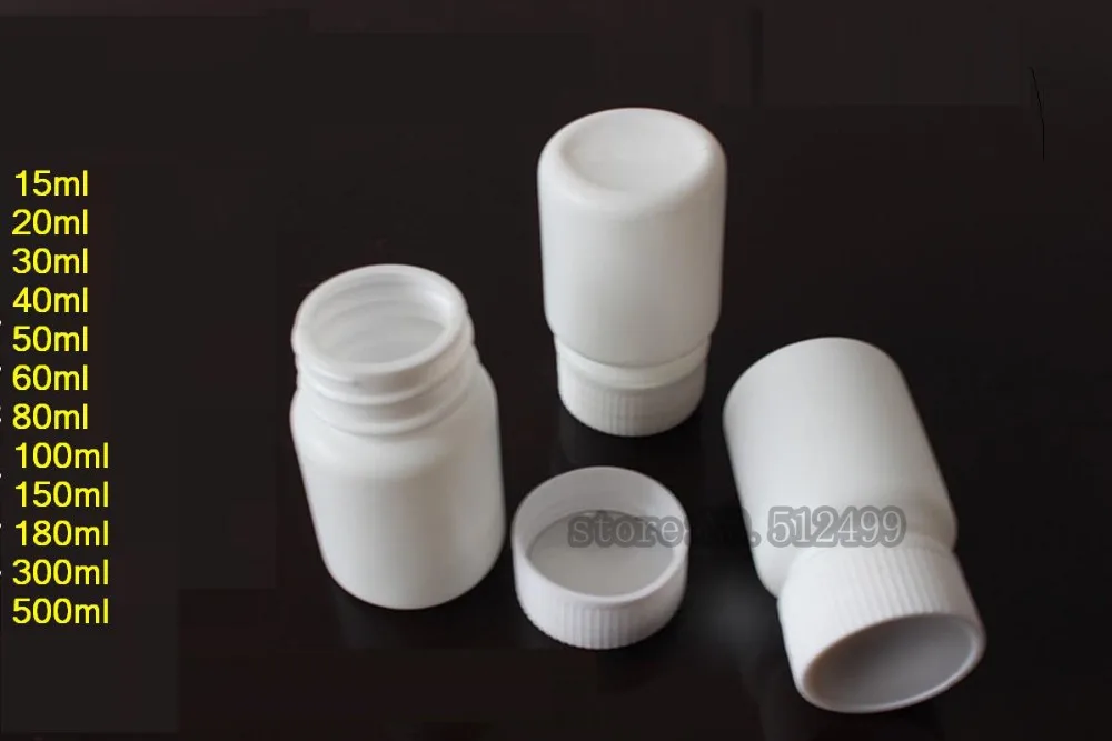 

Бесплатная доставка, 40/50/60/80 мл, Высококачественная фотография, белая Порошковая бутылка, капсулы, таблетки, бутылка, оптовая продажа, бутылк...
