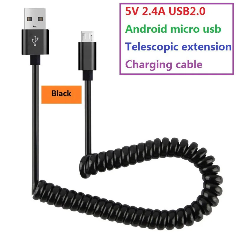 ROOTOO 5V 2.4A телескопический удлинитель Android Кабель зарядного устройства микро usb для
