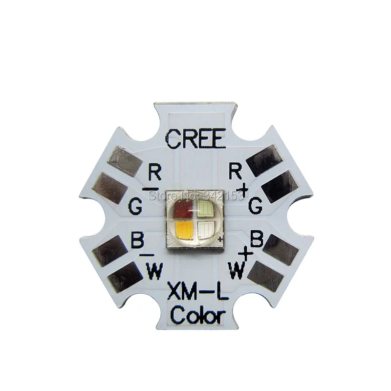 Free Shipping 12W 1000mA Original Cree XM-L Color Led XML RGBWW RGB + Warm White Emitter Light On 20MM PCB 5PCS/LOT | Освещение