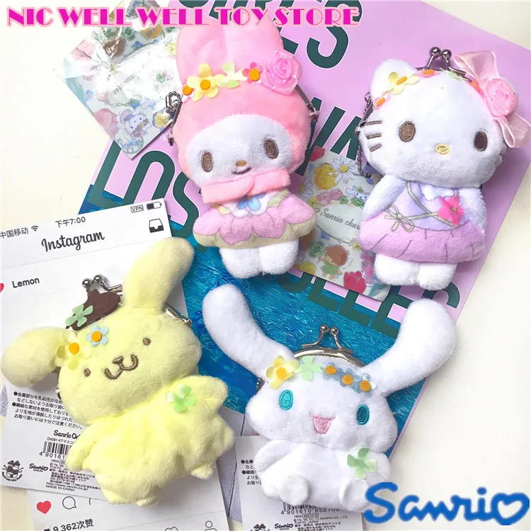 Милая игрушка My Melody Cinnamoroll пудинг Мультфильм собаки плюшевые мини портмоне для ребенка подарок 11 см