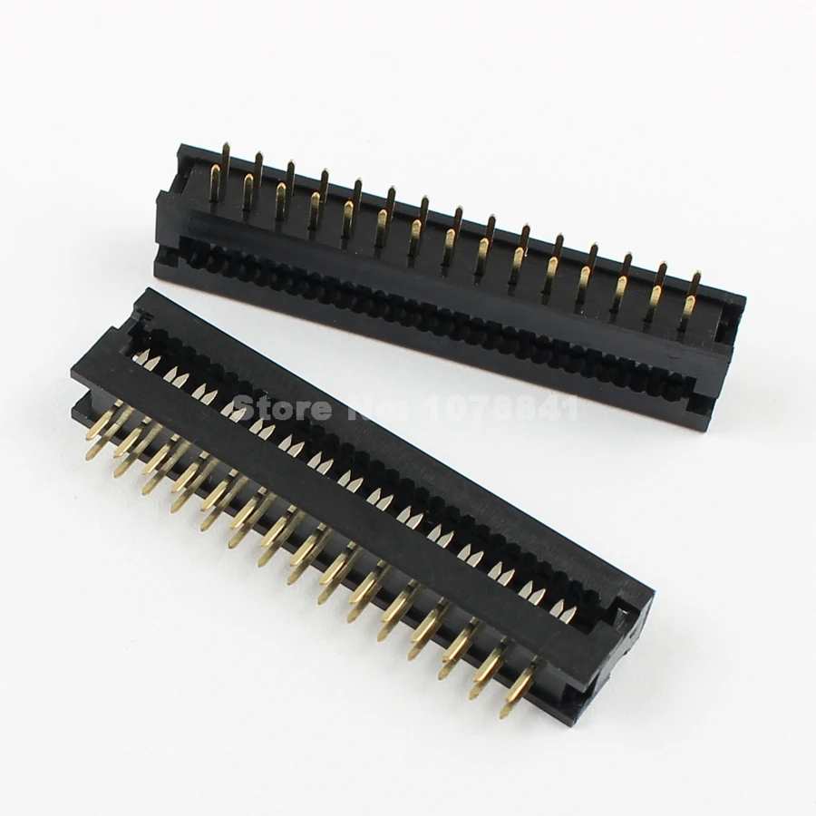 100 шт. 2 54 мм Шаг 2x15 Pin 30 типа папа Заголовок IDC плоский кабель переходной