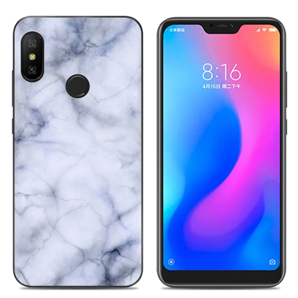 Новое поступление чехол для телефона Redmi Note 6 модный дизайн окрашенный ТПУ мягкий