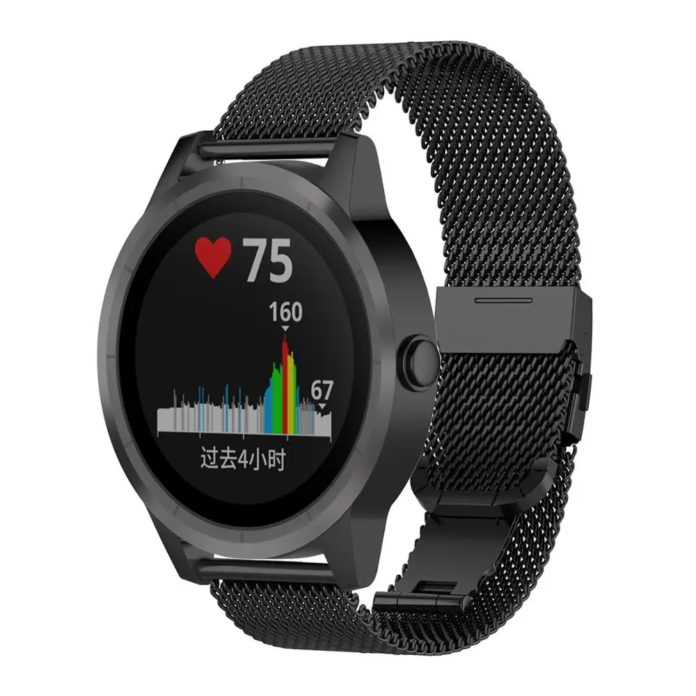 Сменный Браслет COMLYO из нержавеющей стали для часов Garmin Vivoactive 3 ремешок Vivomove