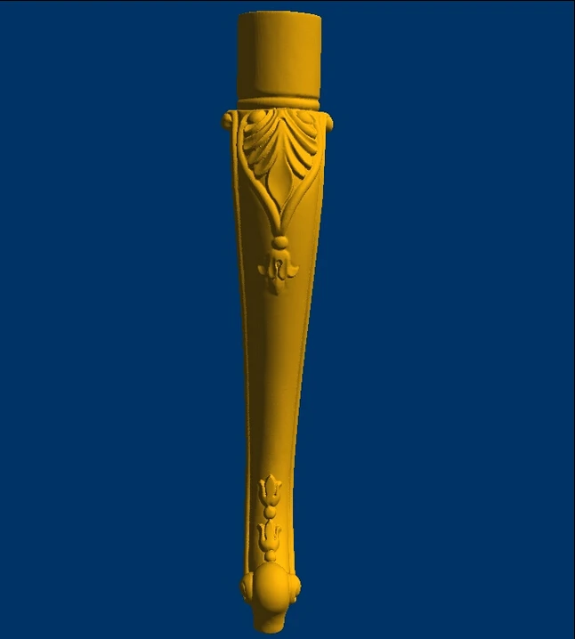 

Relief 3d model STL file format for cnc TABLET DESK furniture leg--22