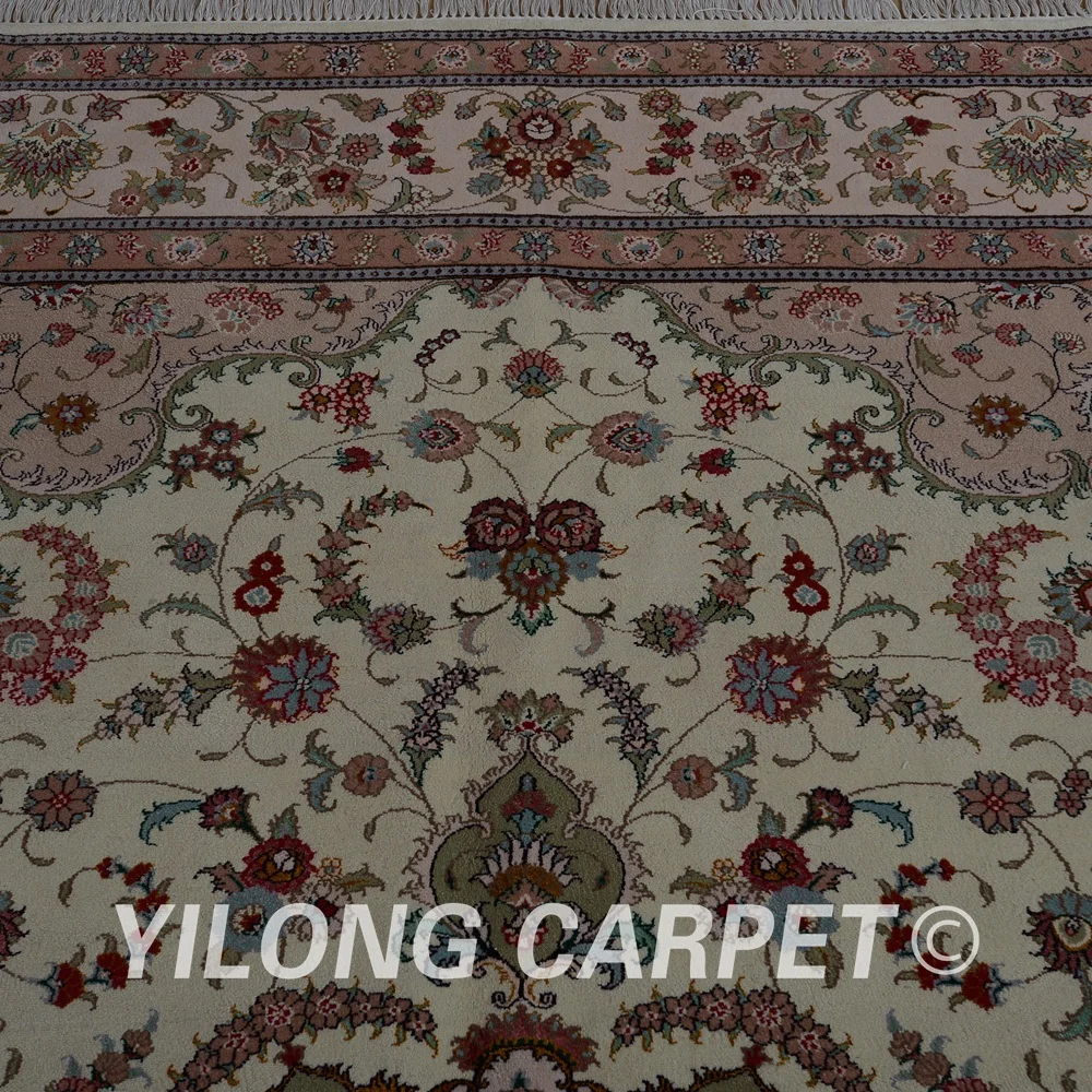 Yilong 8 'x 10' Vantage восточные ковры розовый цветочный изысканный ручной Узелок