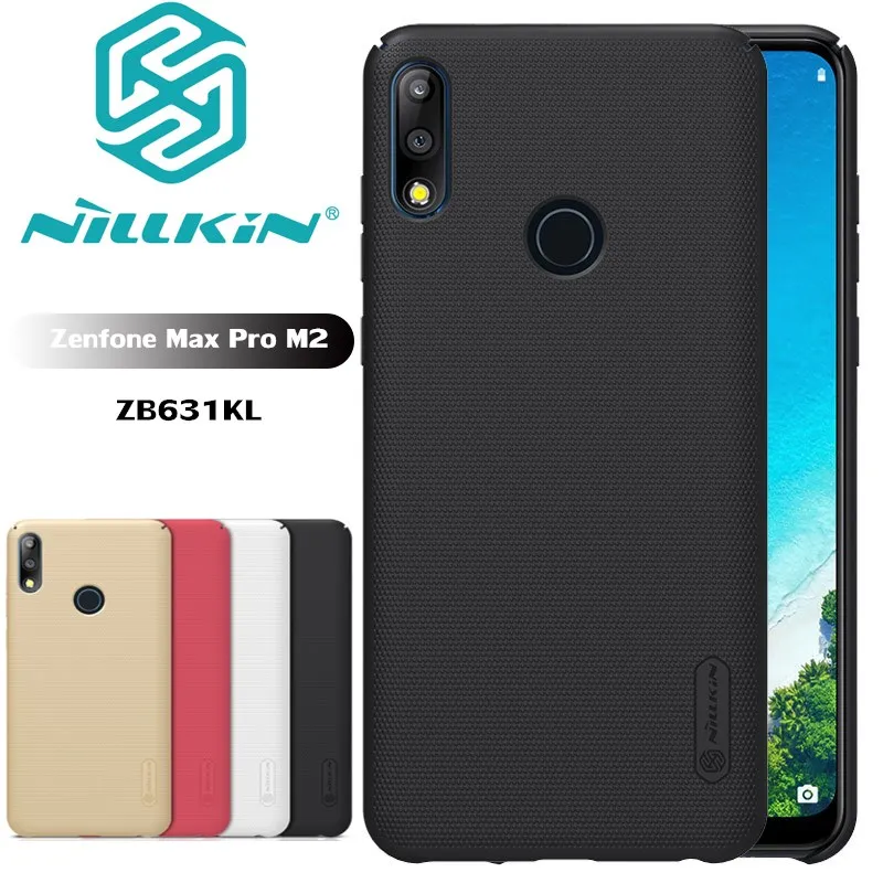 Zenfone Max Pro M2 ZB631KL Nillkin Super Frosted Shield Hard Back Cover Case for Asus Nilkin Phone &amp Gift |