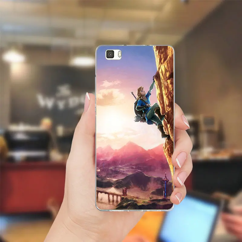 Дыхание Дикого Sheikah для huawei P8 P9 P10 Lite Коврики 10 Pro Y3 Y5 Y6 II Y7 Honor 6X 7X 9 плюс мягкая TPU