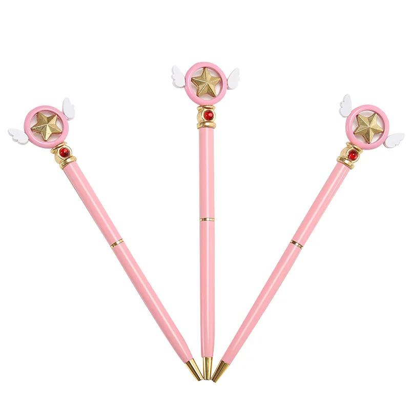 1 шт. милая розовая ручка аниме звезда популярная Cardcaptor Sakura Star Key Шариковая