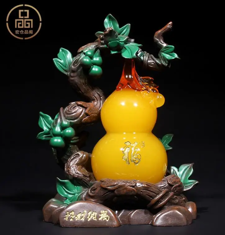 

Gourd колено Положите кусочки пять благословений двери подарки на день рождения fortune праздничные подарки для новых домов гостиная Статуя Скул...