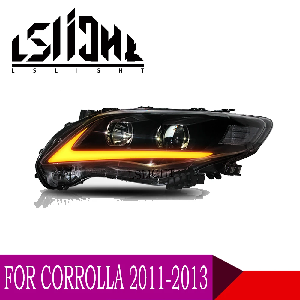 LS светильник для Toyota Corolla 2011 2012 2013 светодиодный головки лампы в сборе стоп-сигнал