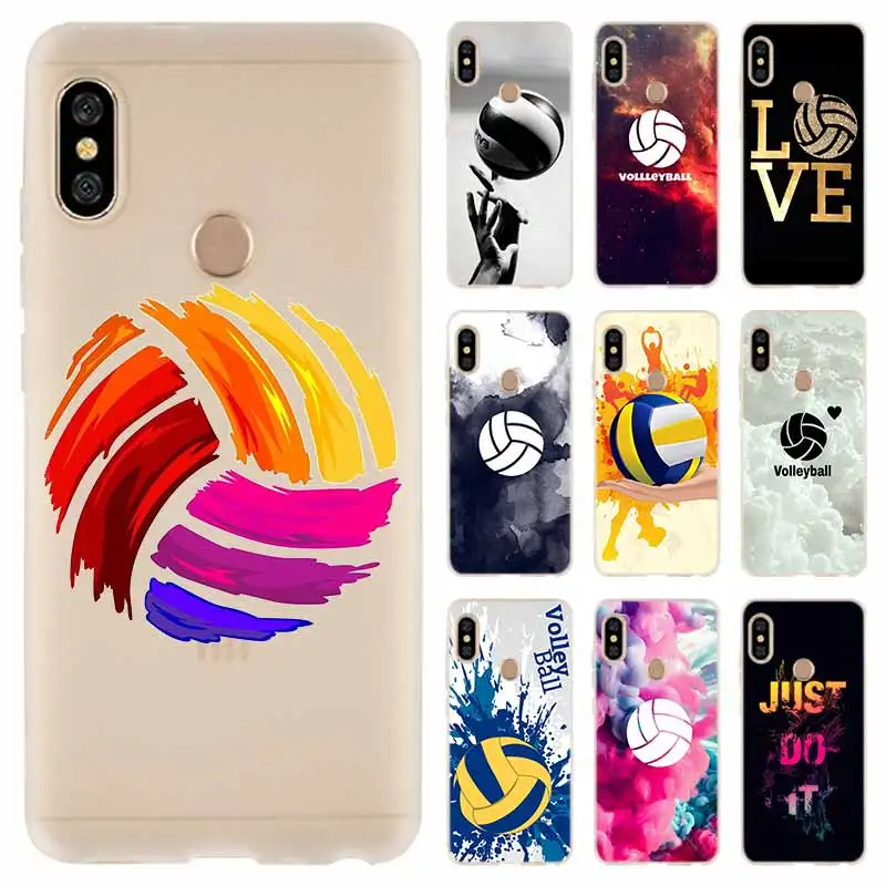 Мягкий чехол для Волейбольного спорта Xiaomi Redmi 9A 8A 7A Note 10 9 8 7 Pro Max 10S 9S 8T роскошный