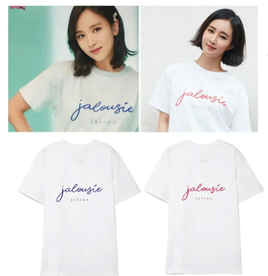 Kpop twice mina футболка с короткими рукавами kpop для девочек поколение Yuri летняя harajuku