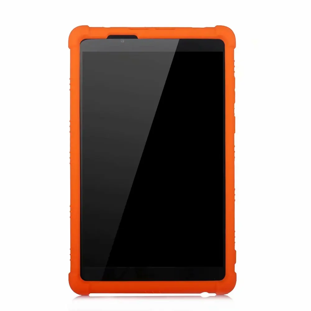 Планшет чехол для lenovo Tab E8 8,0 дюйма TB-8304 утолщенной силиконовый TB-8304F Стенд cover black+ 3 Подарки