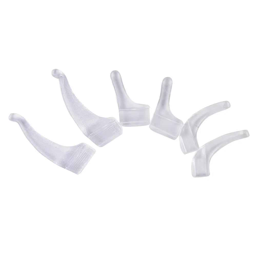 

Hot 10 Pairs Anti Slip silicone ear hooks transparent soft temple tip holder eye glasses accessories
