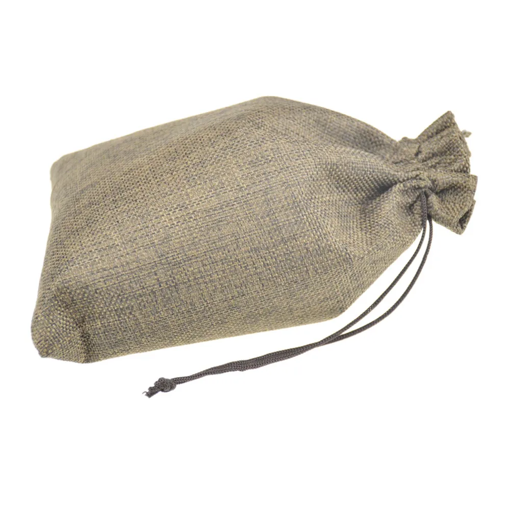 

16.5x22.5cm Linen Fabric jute bag pouches Drawstring Gift package bags Burlap Bags with Nylon Drawstring Reusable home decor