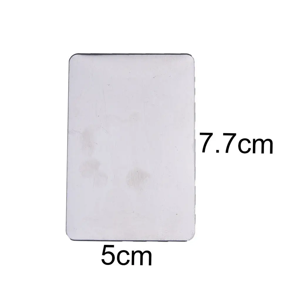 

Finger Ring Color Palette Stainless Steel Plate Make up Cream Foundation Mixing Palette Cosmetic Make up Tool 7.7cmx5cm