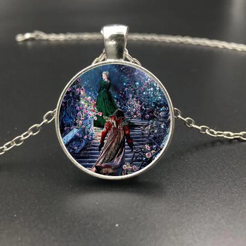 2017 мода красота и чудовище эффектное стеклянное ожерелье цепочка для женщин