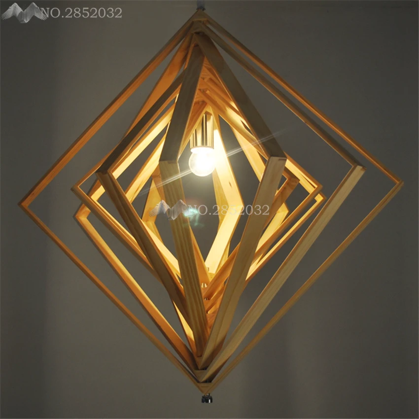 Japanese geometric personality Hang lamps pendant lights led for home nordic light fixtures loft style hanging | Лампы и освещение