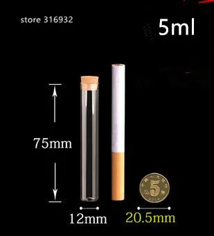 5ml bottom 12mm 20 шт./лот модные 4 мл до 25 мл пробковая стеклянная мини-бутылка небольшой талисман gass бутылка стеклянный флакон кулон - Цвет: 5ml bottom 12mm