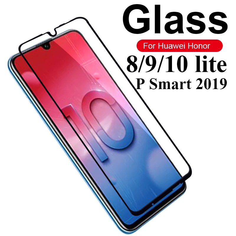 Закаленное стекло для huawei honor 10 lite 9 8 легкое p smart 2019 onor 9lite 8lite honor10 honor9