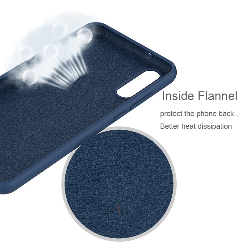 liviace original phone case for huawei p20 / pro lite nova 3E liquid silicone tpu soft back cover p20pro p20lite |